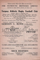 Torquay Old Cranleighians 1960 memorabilia